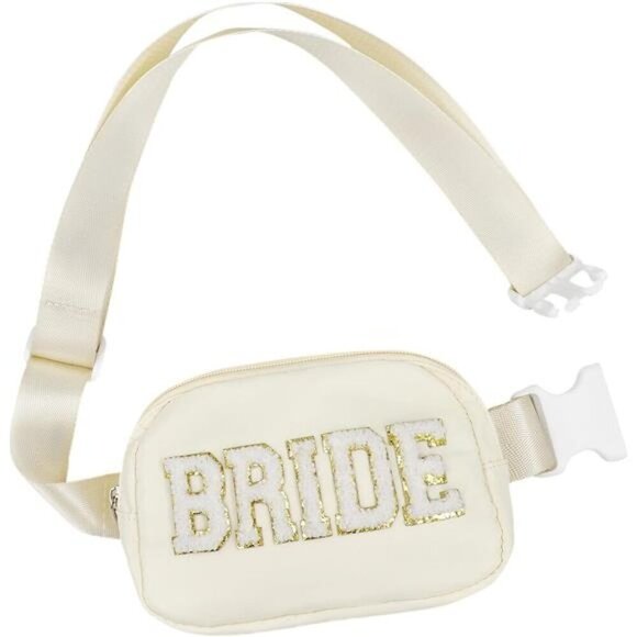Bride Fanny Pack–Adjustable Belt Bag for Wedding, Bachelorette Party, and Events - Picture 1 of 6
